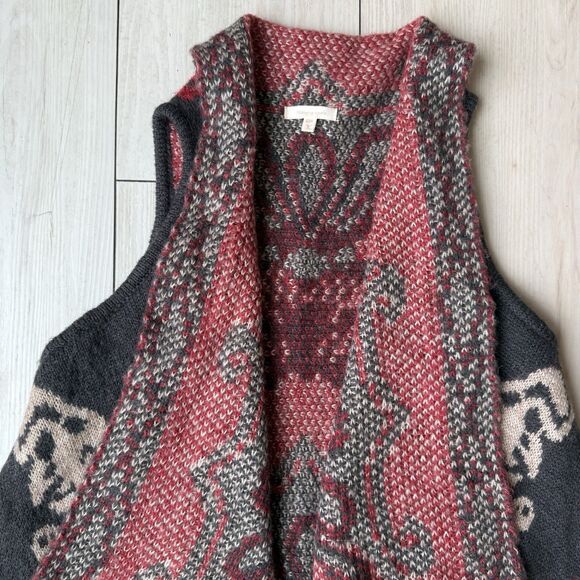 Morning Apple Women's Flyaway Sweater Vest Women's S/M Wool Blend Layering Piece - Picture 4 of 12